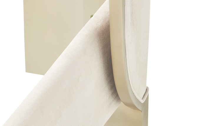 Aico Furniture Malibu Crest Upholstered Curved Panel Bed-Jennifer Furniture