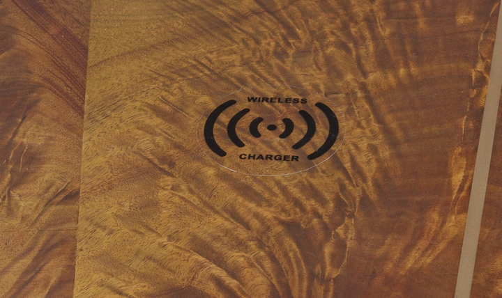 Aico Furniture Malibu Crest Vanity Desk in Crotch Mahogany-Jennifer furniture