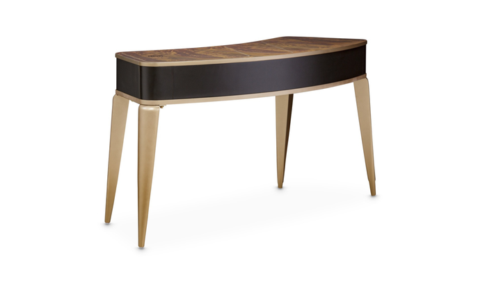 Aico Furniture Malibu Crest Vanity Desk in Crotch Mahogany-Jennifer furniture