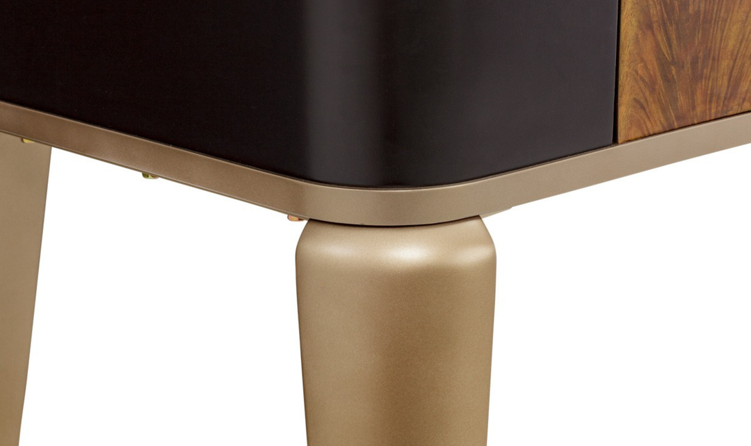 Aico Furniture Malibu Crest Vanity Desk in Crotch Mahogany-Jennifer furniture