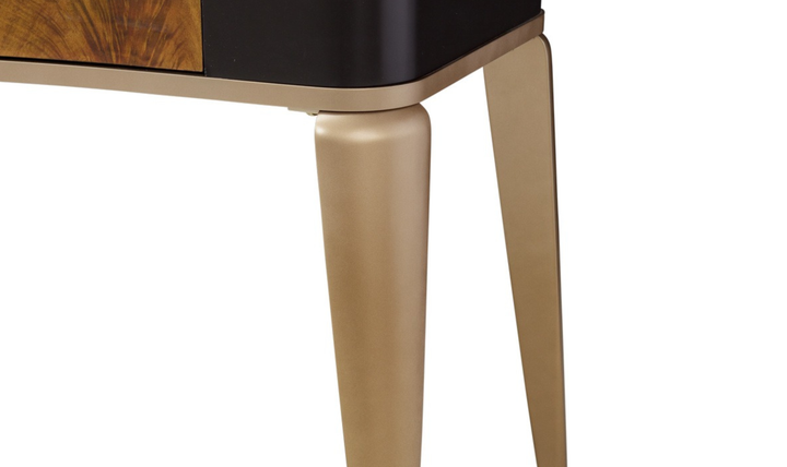 Aico Furniture Malibu Crest Vanity Desk in Crotch Mahogany-Jennifer furniture