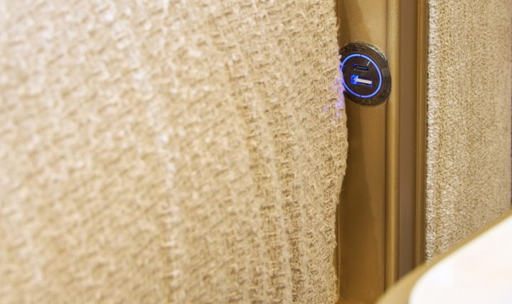 Aico Furniture Scotts Square Beige Fabric Upholstered Eastern King Bed-Jennifer Furniture