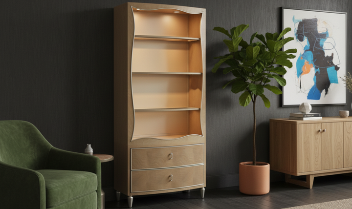 Aico Furniture Villa Cherie Bookcase-jennifer furniture