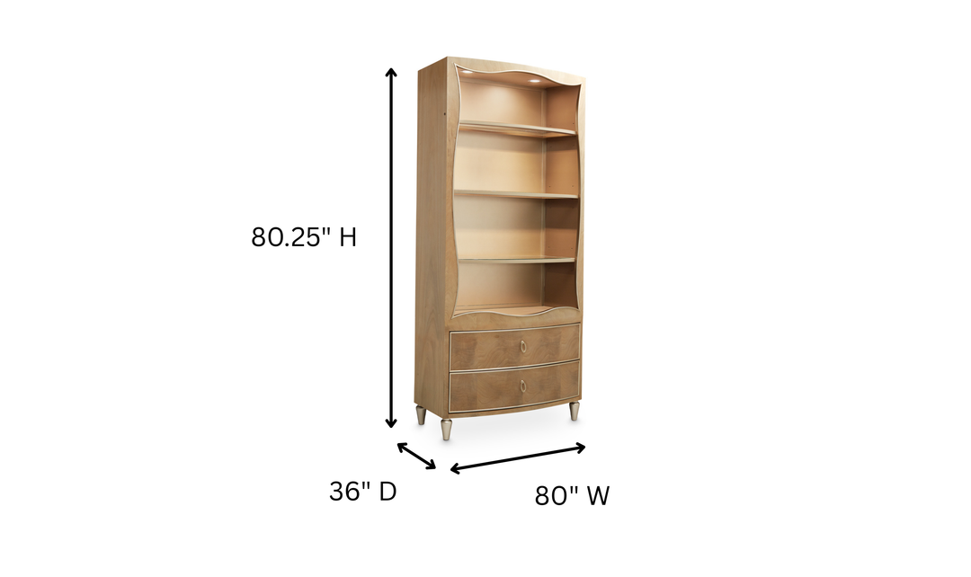 Aico Furniture Villa Cherie Bookcase-jennifer furniture