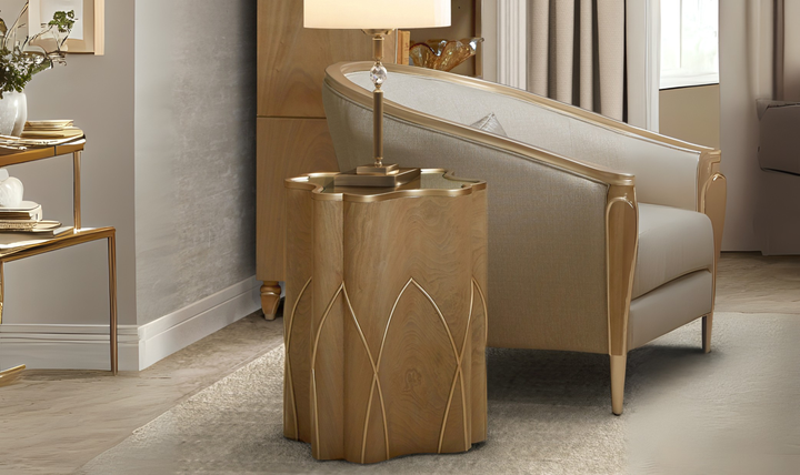 Aico Furniture Villa Cherie Chairside Table-jennifer furniture