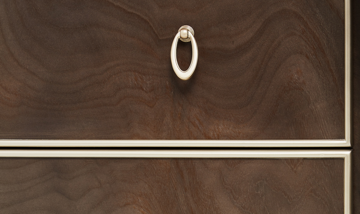 Aico Furniture Villa Cherie Dresser & Mirror Caramel