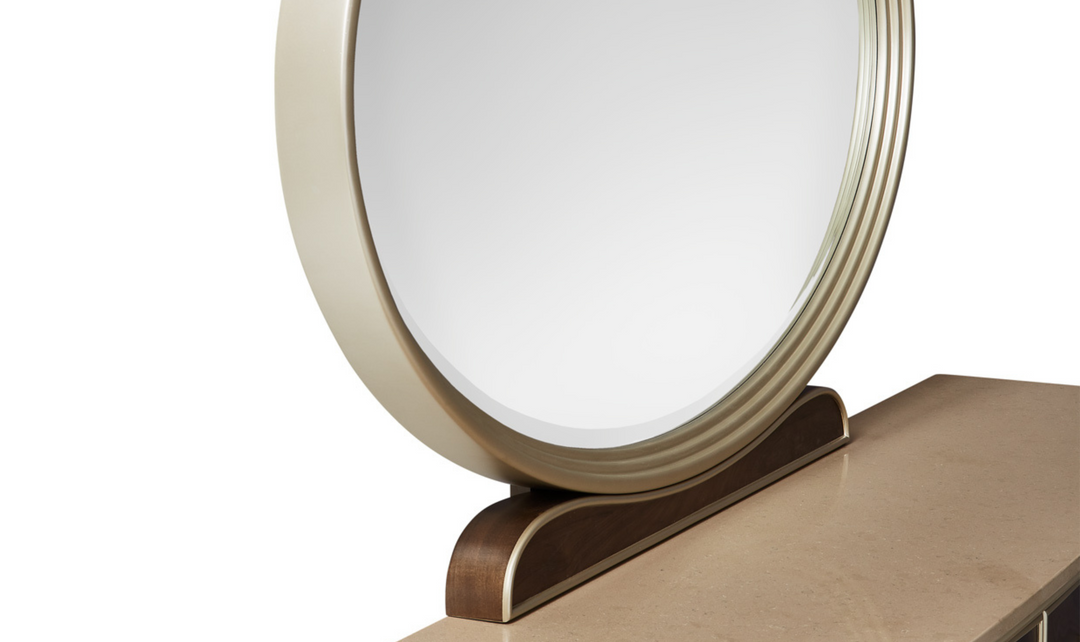 Aico Furniture Villa Cherie Dresser & Mirror Caramel