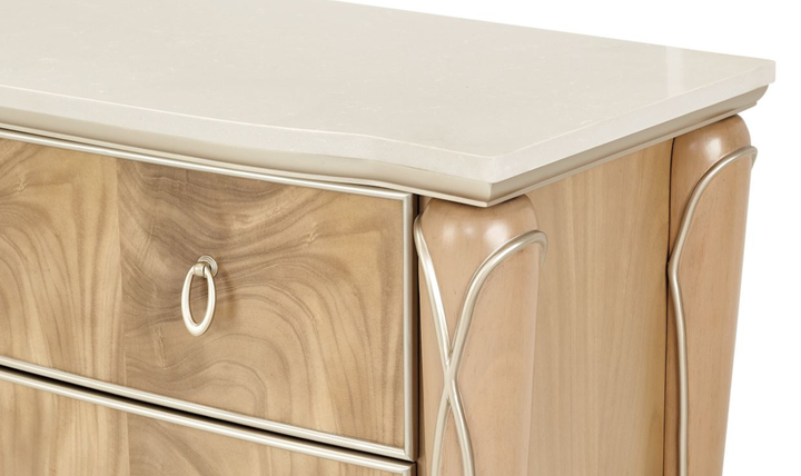 Aico Furniture Villa Cherie Dresser in Caramel-jennifer furniture