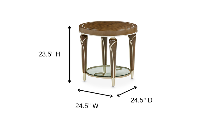 Aico Furniture Villa Cherie End Table