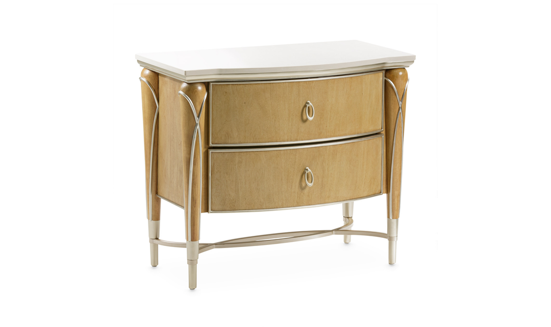 Aico Furniture Villa Cherie Nightstand in Caramel-jennifer furniture