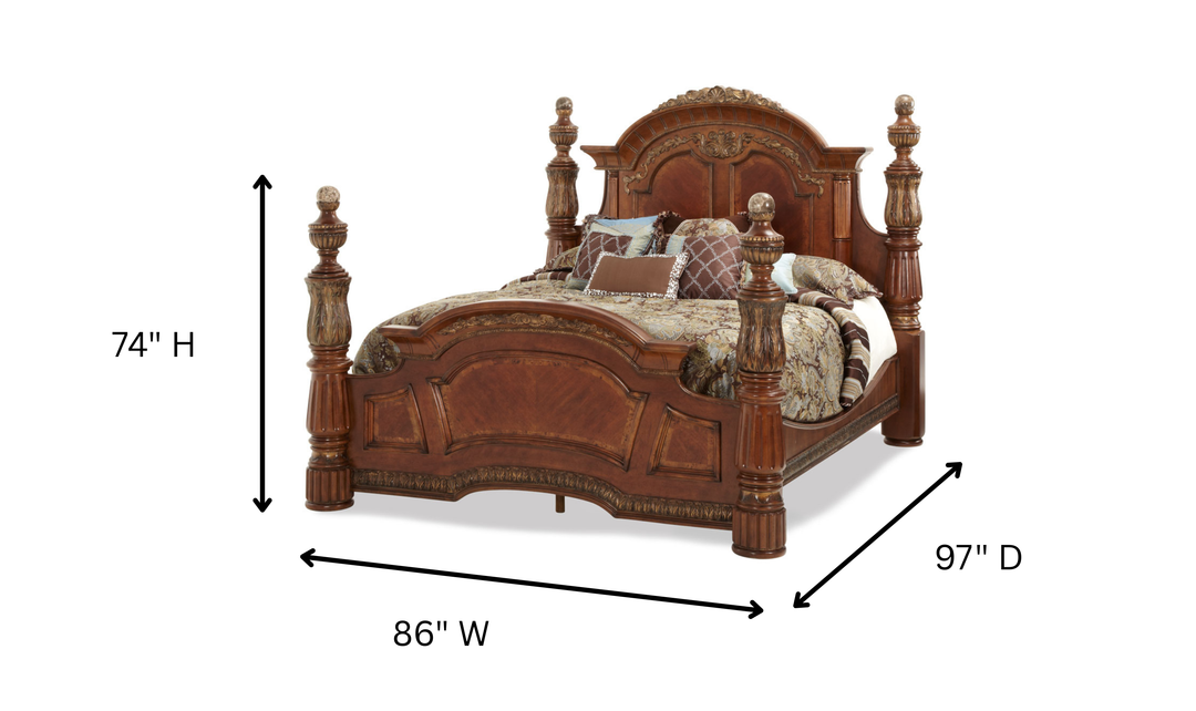 Aico Furniture Villa Valencia Low Profile Bed