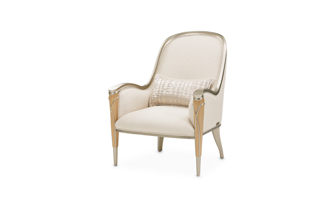 Aico Villa Cherie Accent Chair With Caramel Finish-jennifer furniture