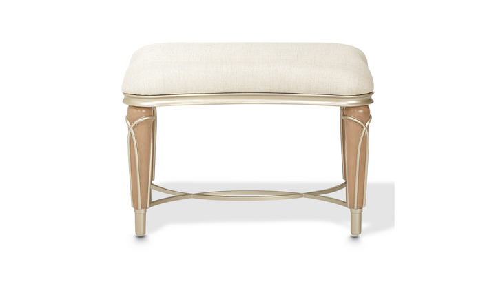 Aico Villa Cherie Caramel Ottoman-jennifer furniture