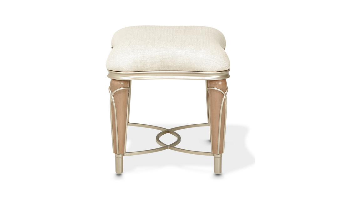 Aico Villa Cherie Caramel Ottoman-jennifer furniture