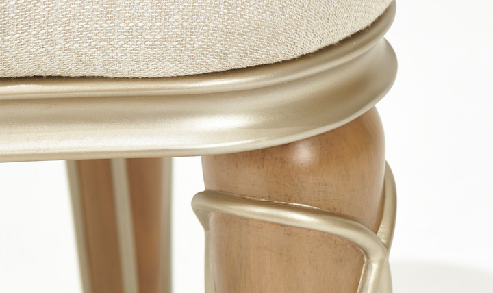 Aico Villa Cherie Caramel Ottoman