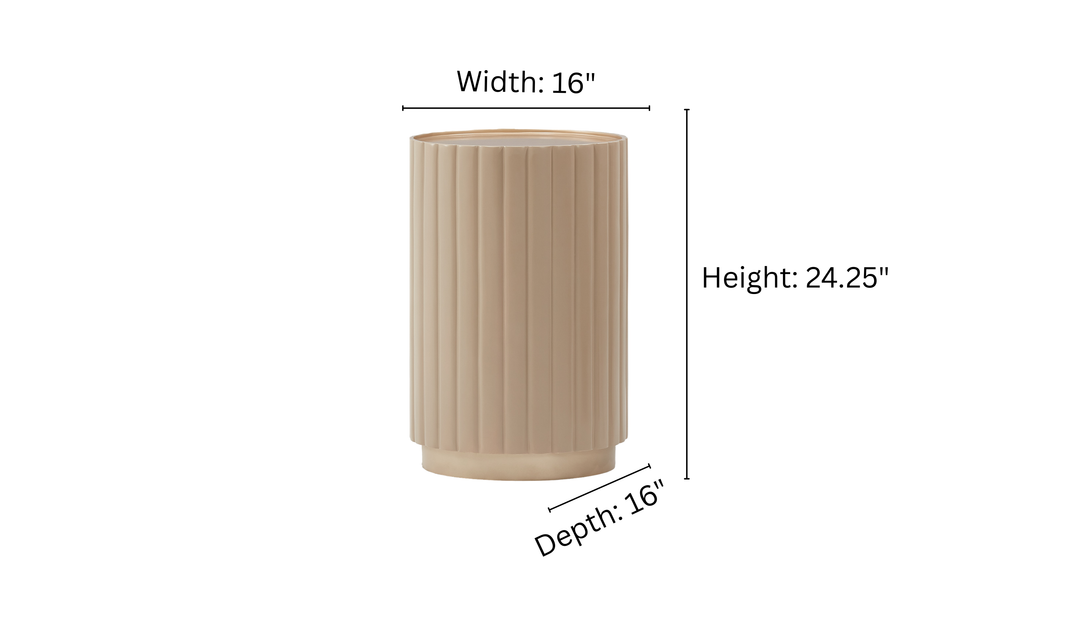 Aico Furniture Malibu Crest Round Chairside Table