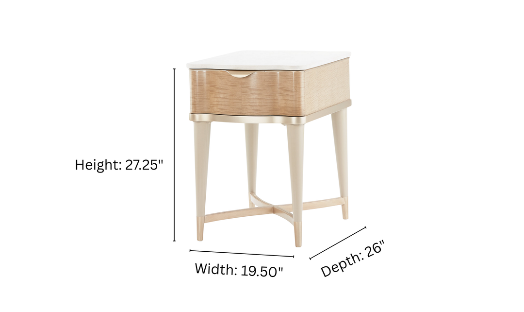 Aico Furniture Malibu Crest Square End Table