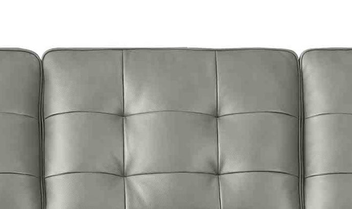 Aiden 2-Seater Leather Loveseat With Track Arms-Jenniferfurnture