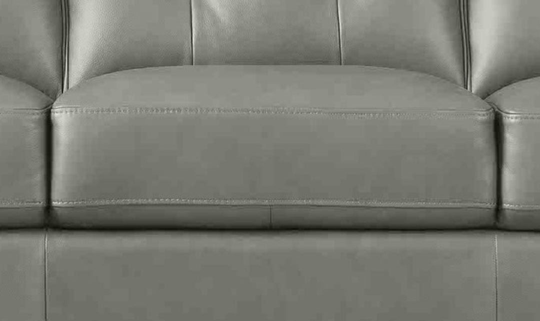 Aiden 2-Seater Leather Loveseat With Track Arms-Jenniferfurnture