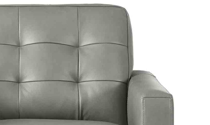 Aiden 2-Seater Leather Loveseat With Track Arms-Jenniferfurnture