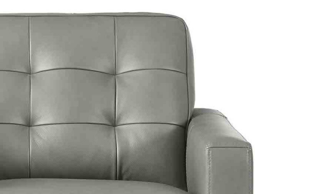 Aiden 3-Seater Leather Sofa With Track Arms