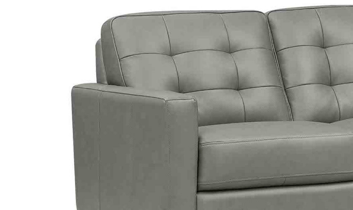 Aiden 3-Seater Leather Sofa With Track Arms