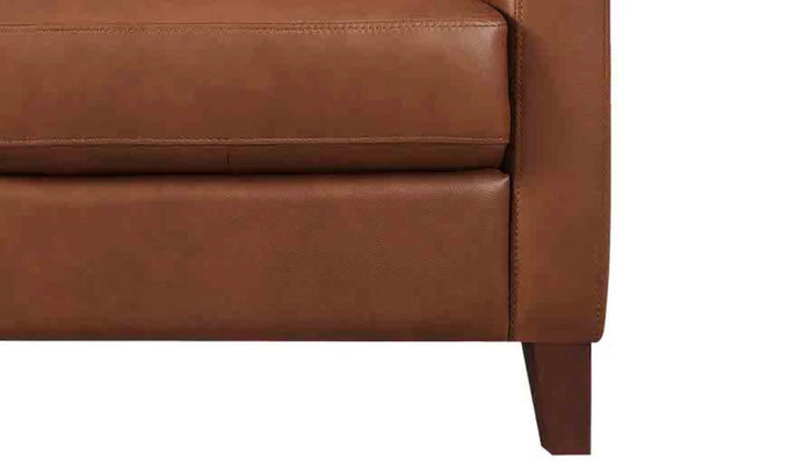 Aiden 3-Seater Leather Sofa With Track Arms