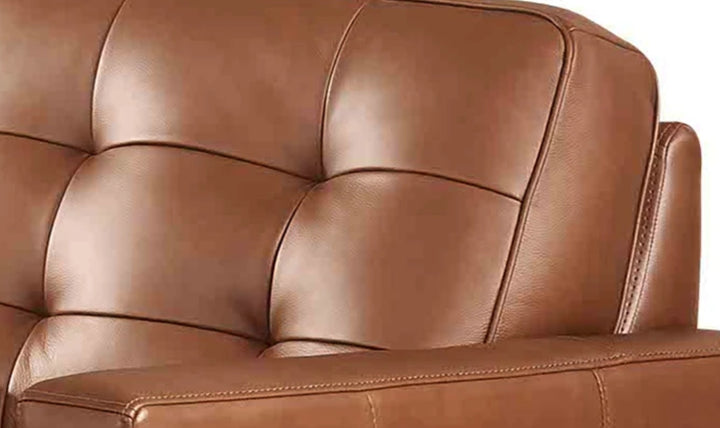 Aiden Leather Chair With Track Arms-Jenniferfurniture