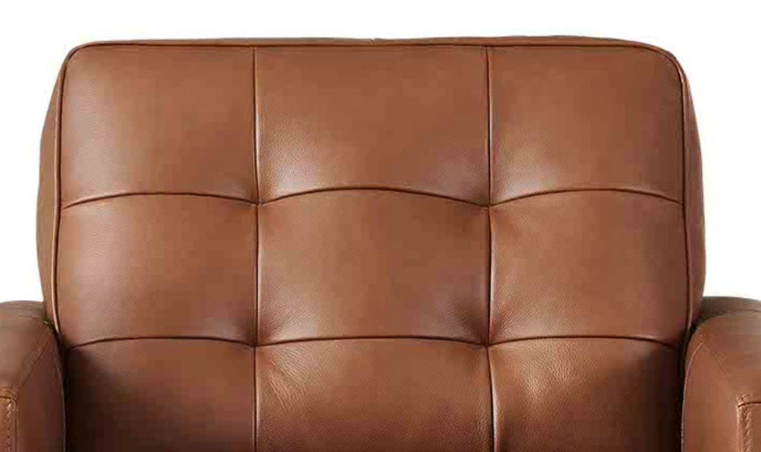 Aiden Leather Chair With Track Arms-Jenniferfurniture