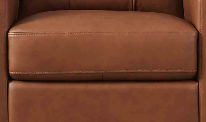 Aiden Leather Chair With Track Arms-Jenniferfurniture