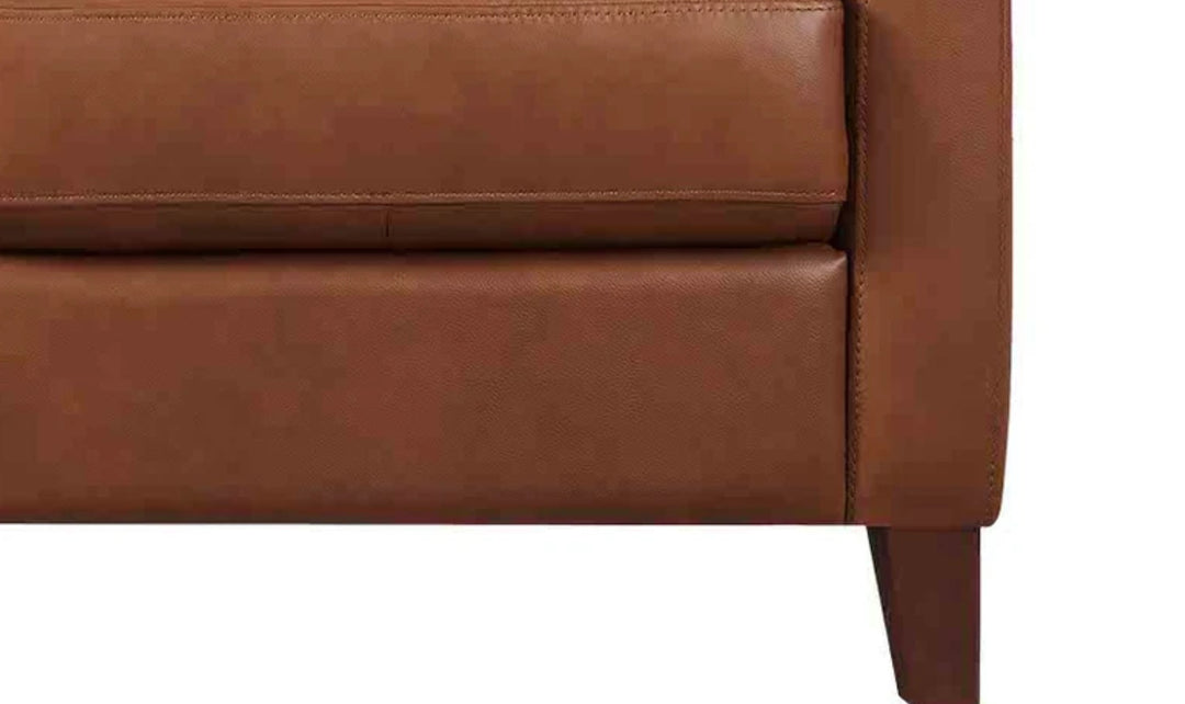 Aiden Leather Chair With Track Arms-Jenniferfurniture