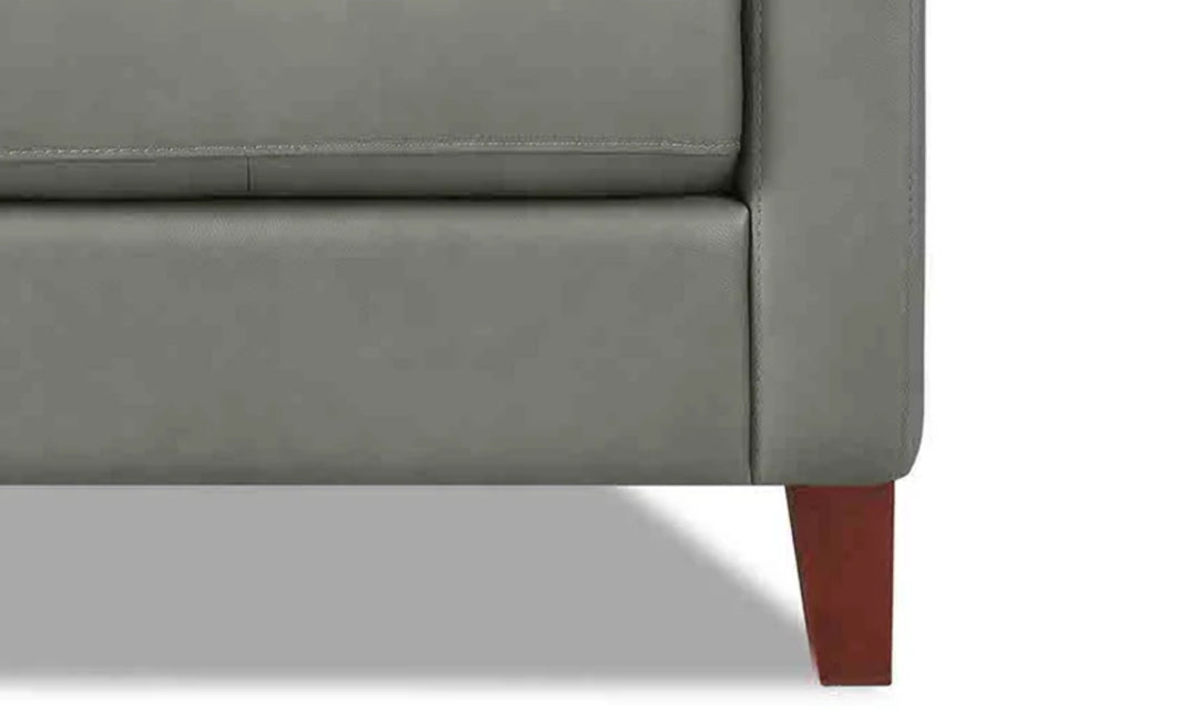 Aiden Leather Chair With Track Arms-Jenniferfurniture