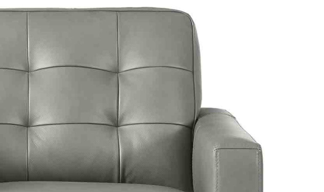 Aiden Leather Chair With Track Arms-Jenniferfurniture