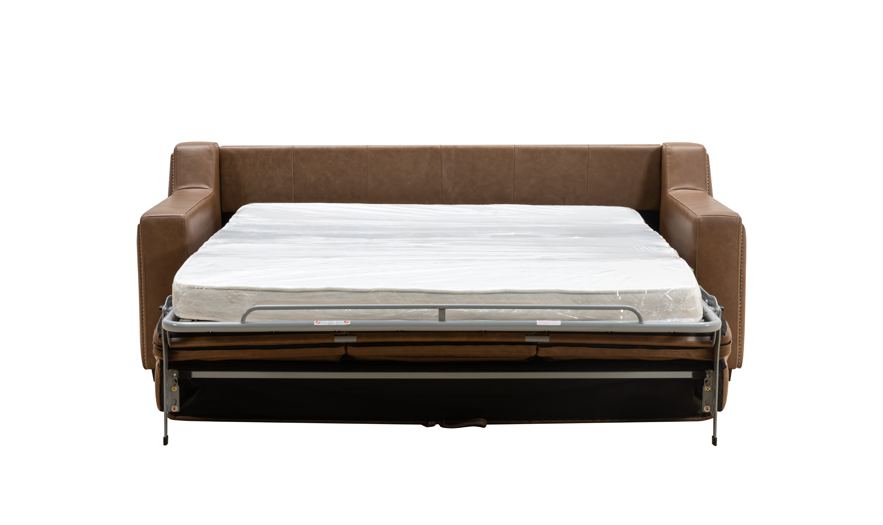 Alaves Italian Leather Queen Sleeper Sofa - Luxury Overnight Collection-Jennifer Furniture
