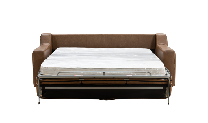 Alaves Italian Leather Queen Sleeper Sofa - Luxury Overnight Collection-Jennifer Furniture