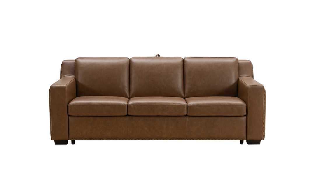 Alaves Italian Leather Queen Sleeper Sofa - Luxury Overnight Collection-Jennifer Furniture