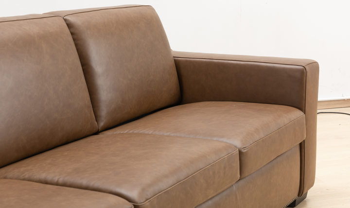 Alaves Italian Leather Queen Sleeper Sofa - Luxury Overnight Collection-Jennifer Furniture