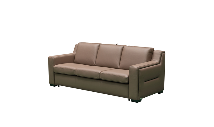 Klaussner Alaves Italian Leather Queen Sleeper Sofa - Luxury Overnight Collection