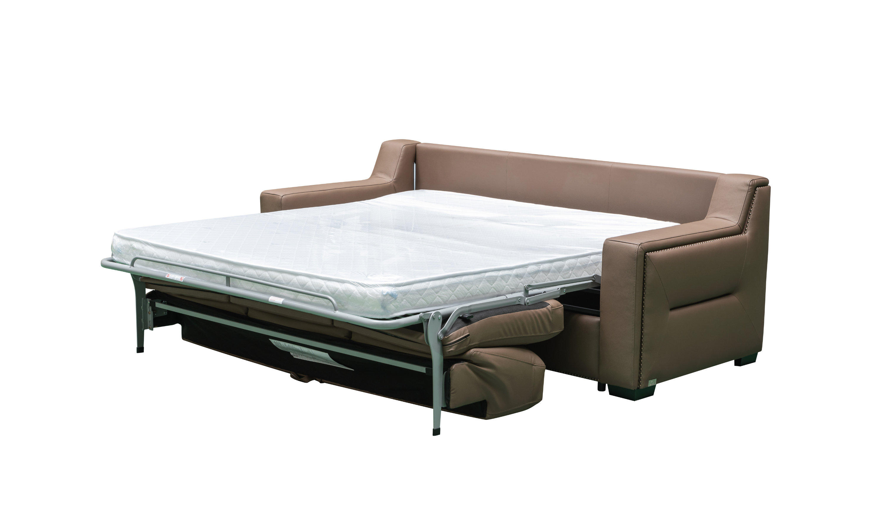 Klaussner Alaves Leather Queen Sleeper Sofa - Luxury Overnight Collection