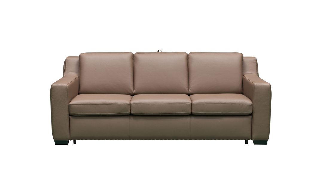 Klaussner Alaves Italian Leather Queen Sleeper Sofa - Luxury Overnight Collection