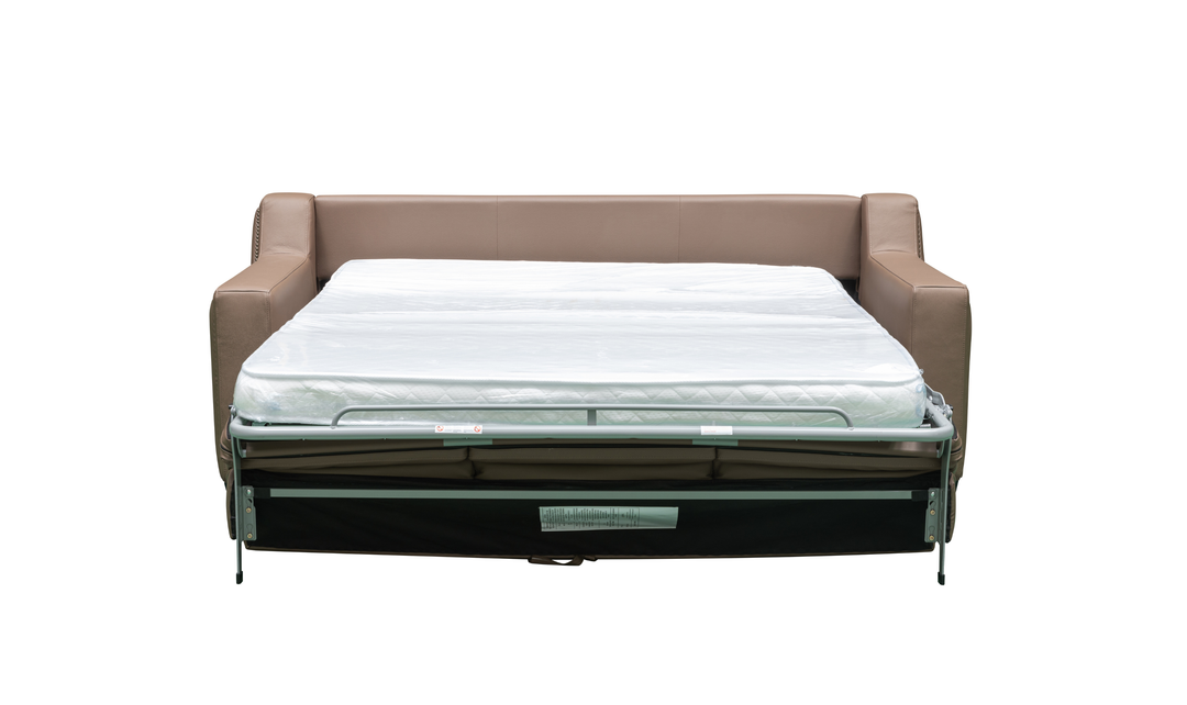 Klaussner Alaves Italian Leather Queen Sleeper Sofa - Luxury Overnight Collection