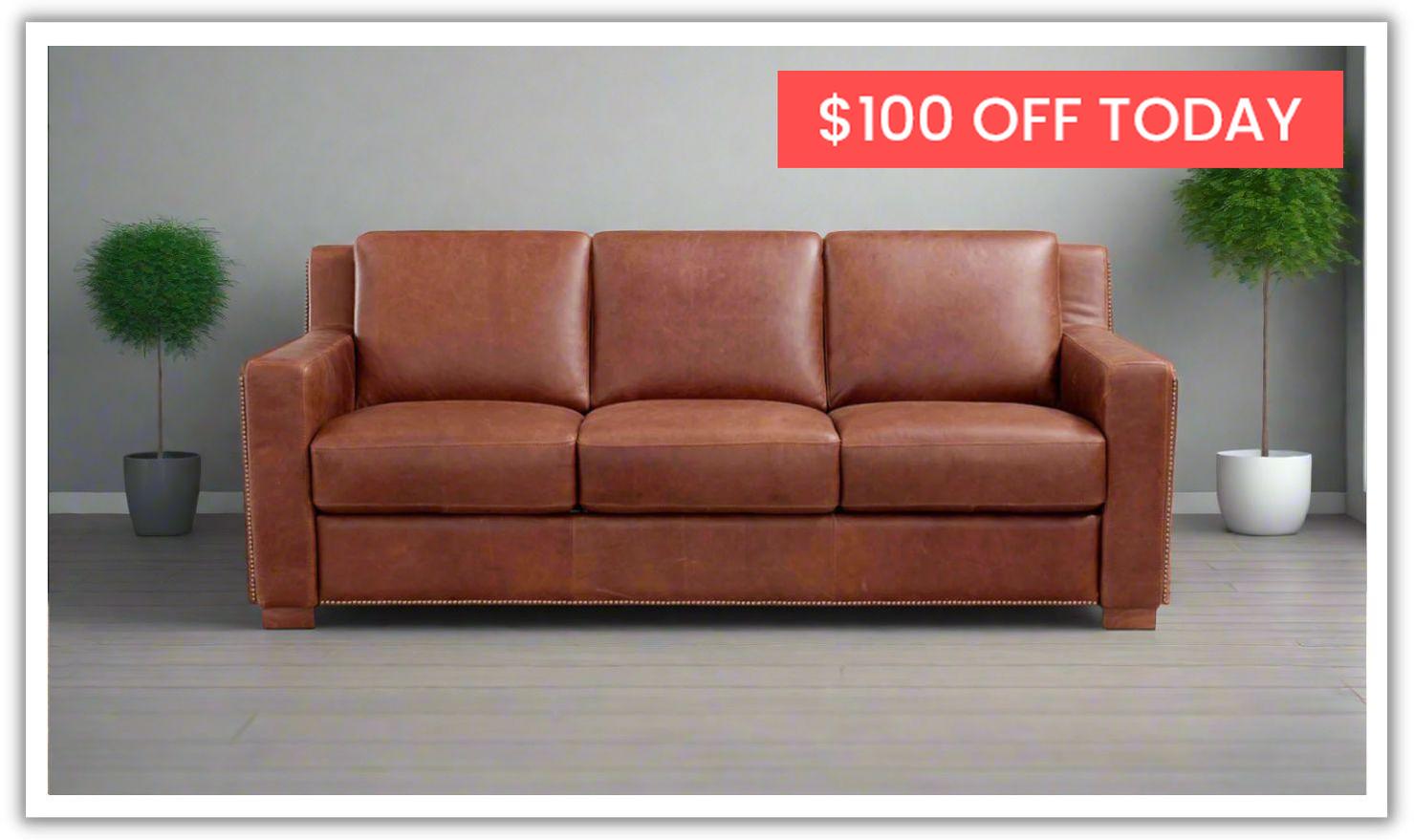 Top grain leather sleeper sofa new arrivals