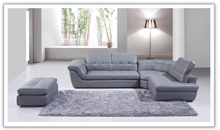 Alchimie Italian Leather Sectional Sofa