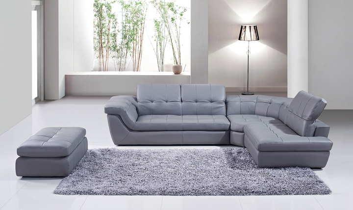 Alchimie Italian Leather Sectional Sofa