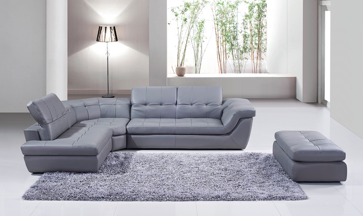 Alchimie Italian Leather Sectional Sofa