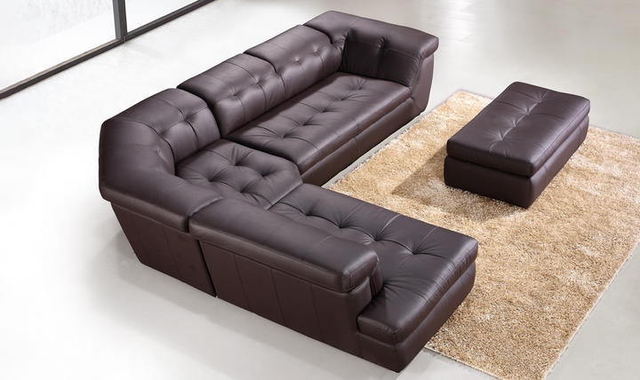 Alchimie Italian Leather Sectional Sofa