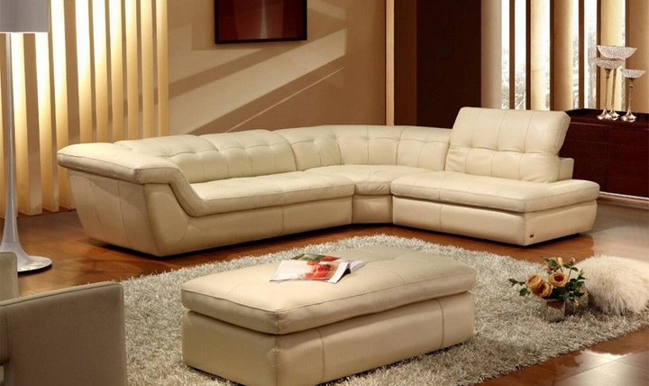 Alchimie Italian Leather Sectional Sofa