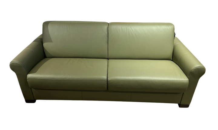 Nicoletti Italia Alcova Leather Queen Sleeper With Memory Foam Mattress - Jennifer Furniture