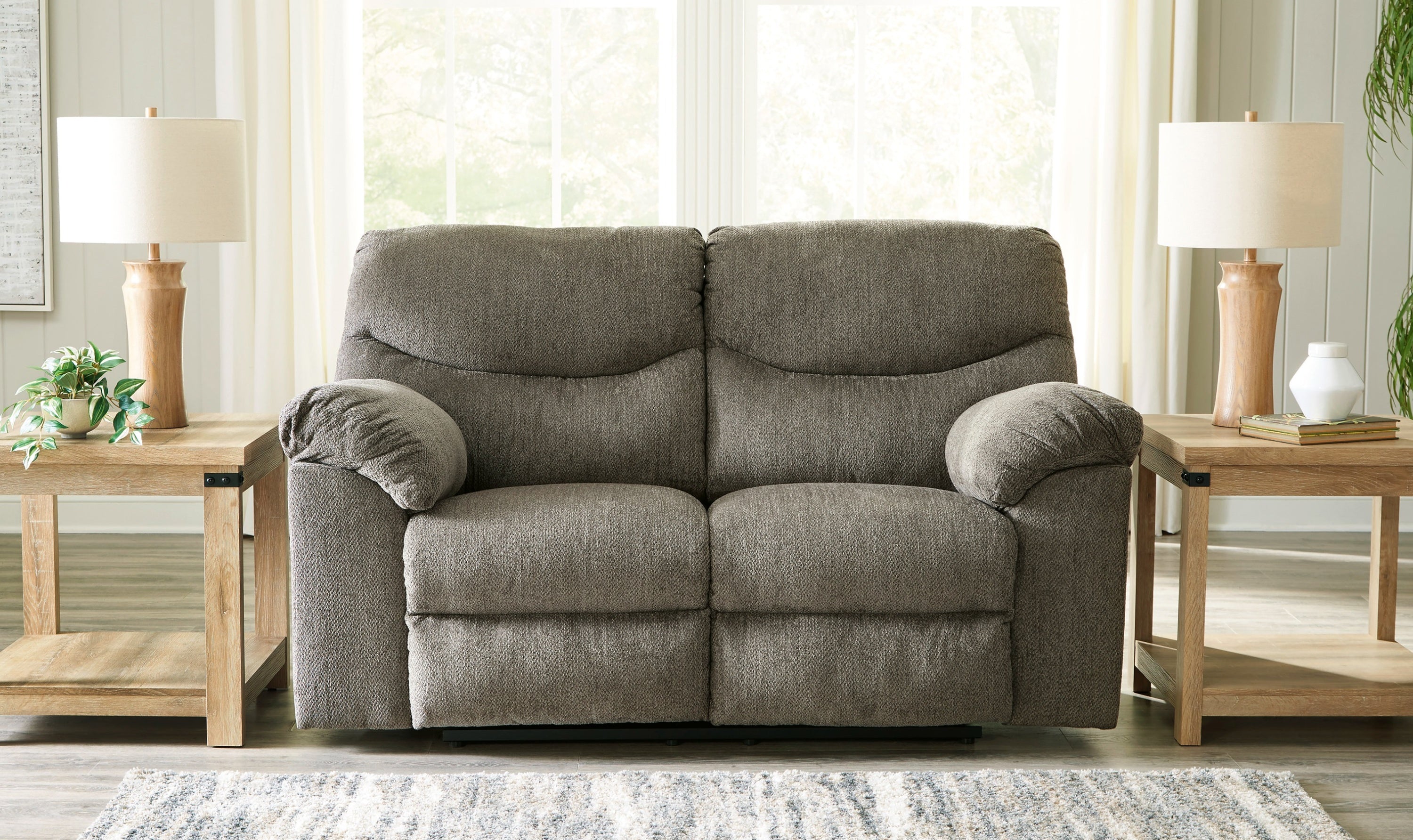 Alphons Pull-Tab Reclining Motion Loveseat-Jennifer Furniture