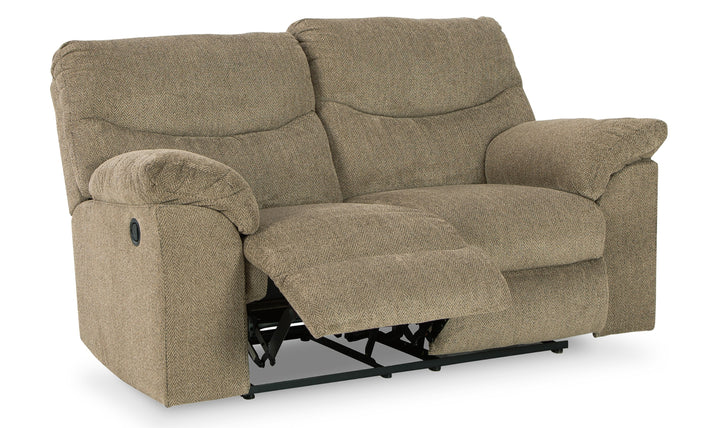 Alphons Pull-Tab Reclining Motion Loveseat-Jennifer Furniture